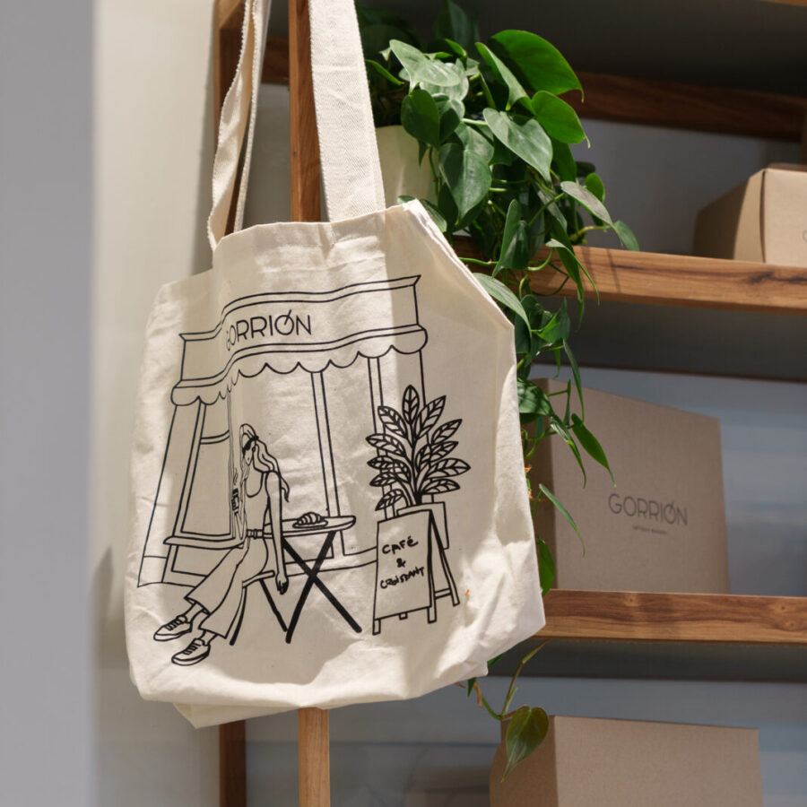 Tote bag Gorrión ilustrada para regalar